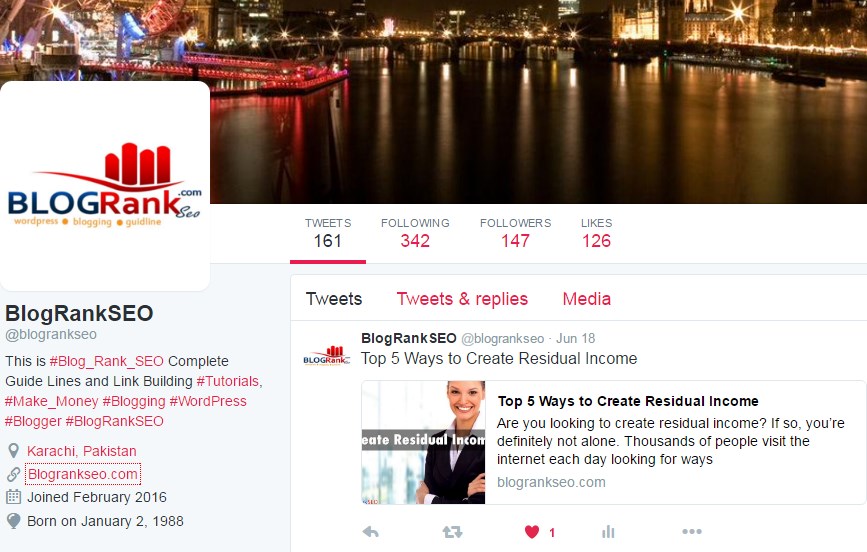 Twitter Account