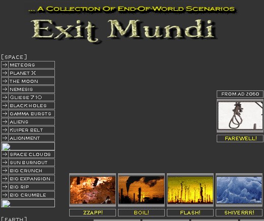 Exit Mundi - Weird Website