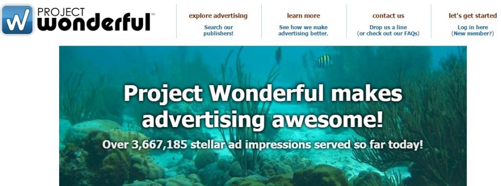 project wonderful Makes Advertising